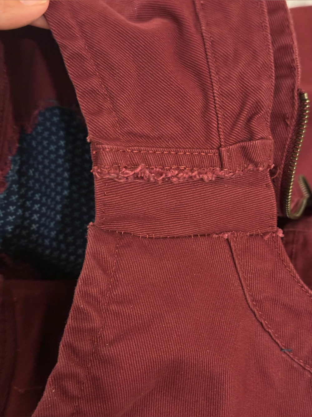 SUK Workwear Yard Suit Women's Size 10 Burgundy Zip-Front 100% Cotton Overalls - Picture 12 of 16